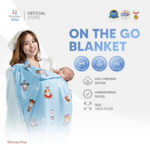 On The Go Blanket – Selimut Bayi Multifungsi 6-in-1 (100 × 75 cm)