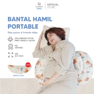 Bantal Hamil Portable | Bantal Penyangga Perut & Punggung Ibu Hamil