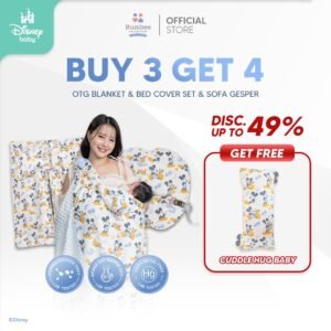 BUY 3 GET 4 Bumbee Daily Comfort – On The Go, Bedcover & Sofa Gesper FREE Cuddle Hug